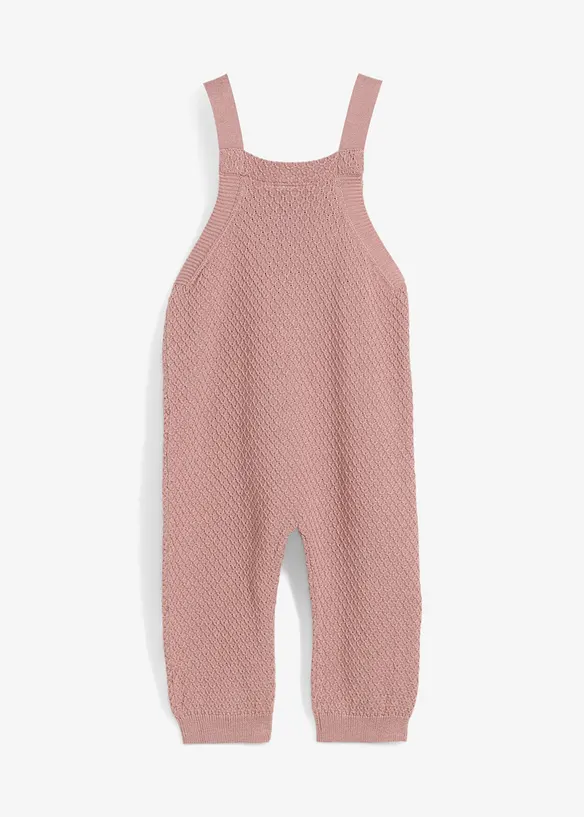 Leichte Strick-Latzhose mit verstellbaren Trägern, bonprix