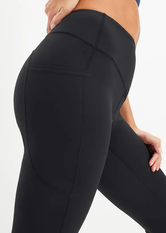 Komfort-Sport-Leggings mit Handytasche, ausgestellt, bonprix
