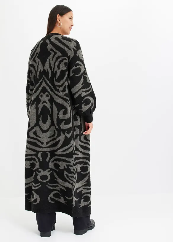 Gilet long en maille, bonprix