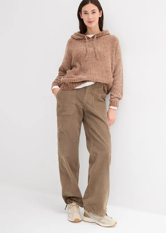 Parka courte en coton &agrave; col montant, cintr&eacute;e, bonprix