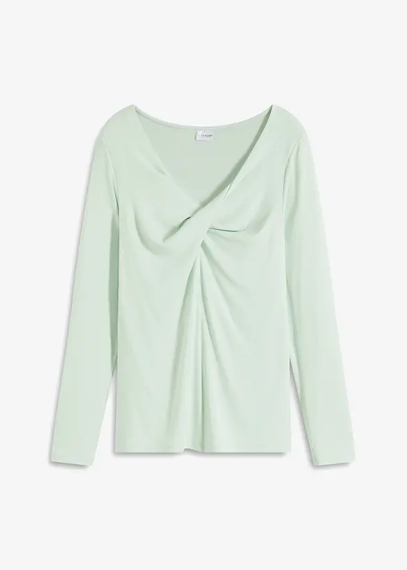 Rippshirt mit Knotendetail, bonprix