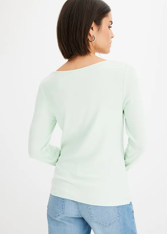 Rippshirt mit Knotendetail, bonprix