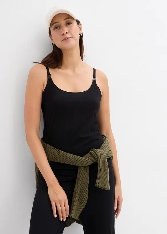 Lot de 2 tops d&rsquo;allaitement en coton, bonprix