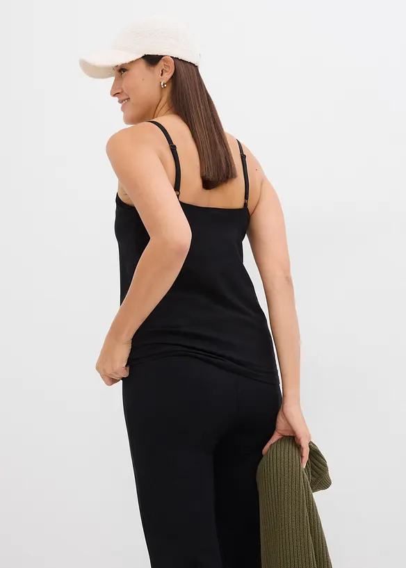 Lot de 2 tops d&rsquo;allaitement en coton, bonprix