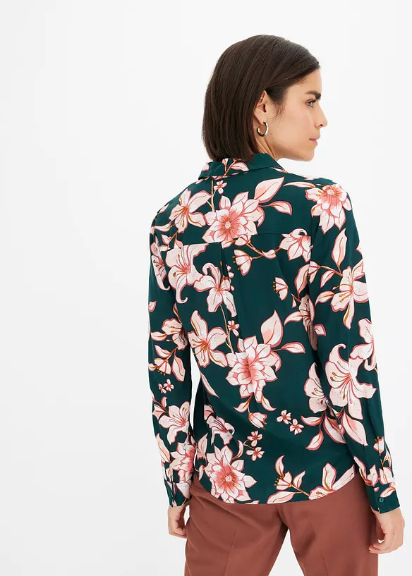 Chemisier imprimé en viscose fluide, bonprix