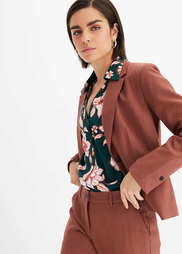 Chemisier imprimé en viscose fluide, bonprix