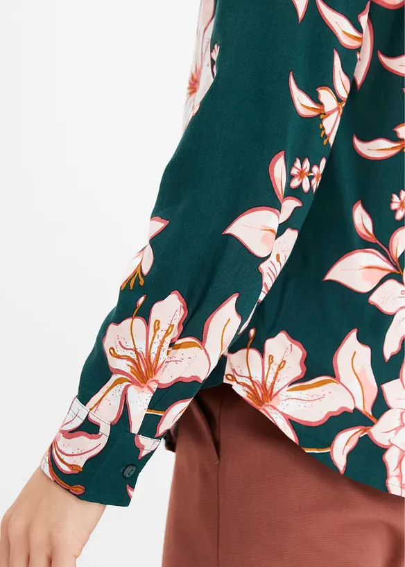 Chemisier imprimé en viscose fluide, bonprix