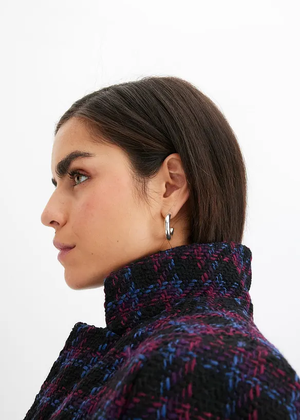 karierter Bouclé-Blazer, bonprix