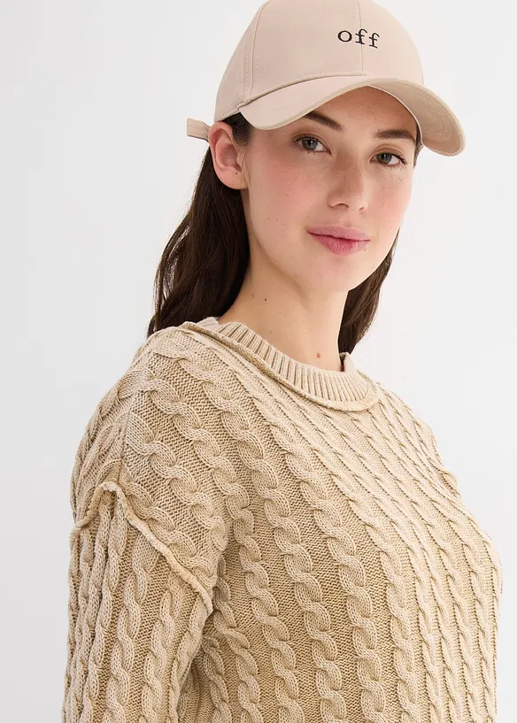 Pull oversize 100% coton, bonprix