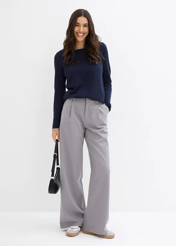 Feinstrickpullover aus Baumwollmix, bonprix