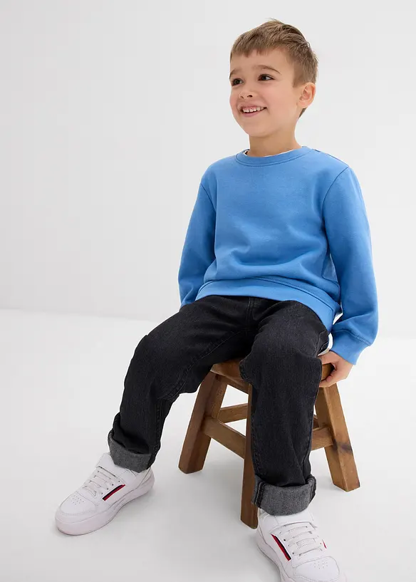 Lot de 2 sweat-shirts en mati&egrave;re douce, bonprix