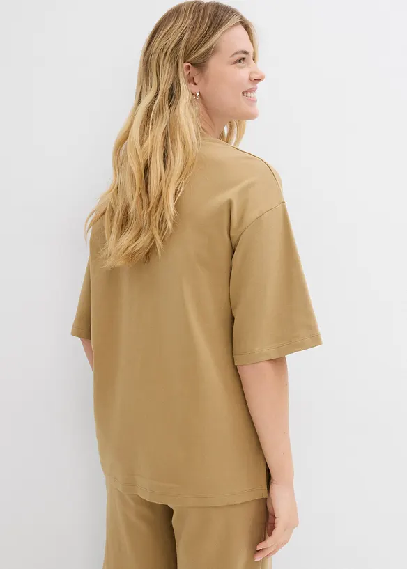 T-shirt long en interlock, bonprix