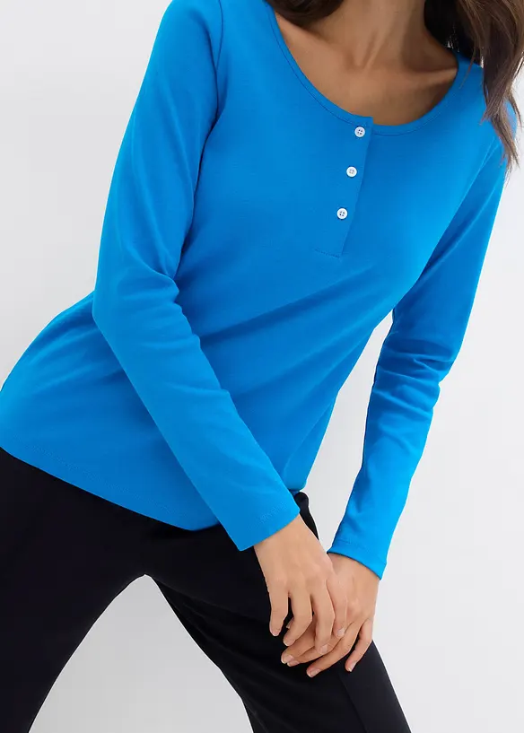 Rundhalsshirt aus reiner Bio-Baumwolle, bonprix