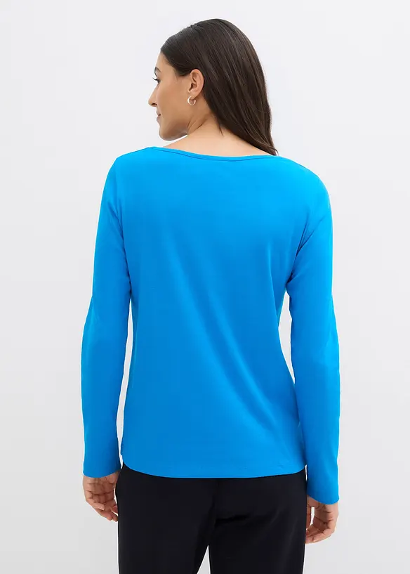 Rundhalsshirt aus reiner Bio-Baumwolle, bonprix