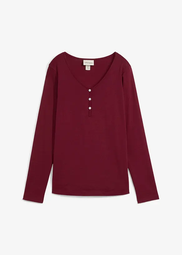 Langarmshirt aus reiner Bio-Baumwolle, bonprix