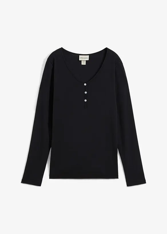 Langarmshirt aus reiner Bio-Baumwolle, bonprix