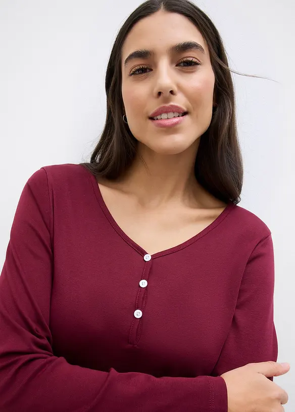 Langarmshirt aus reiner Bio-Baumwolle, bonprix