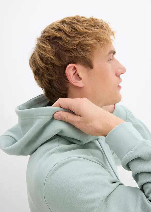 Sweat zipp&eacute; &agrave; capuche, bonprix