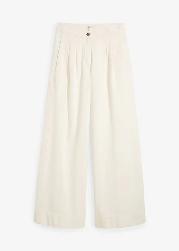 Pantalon twill 100% coton, bonprix
