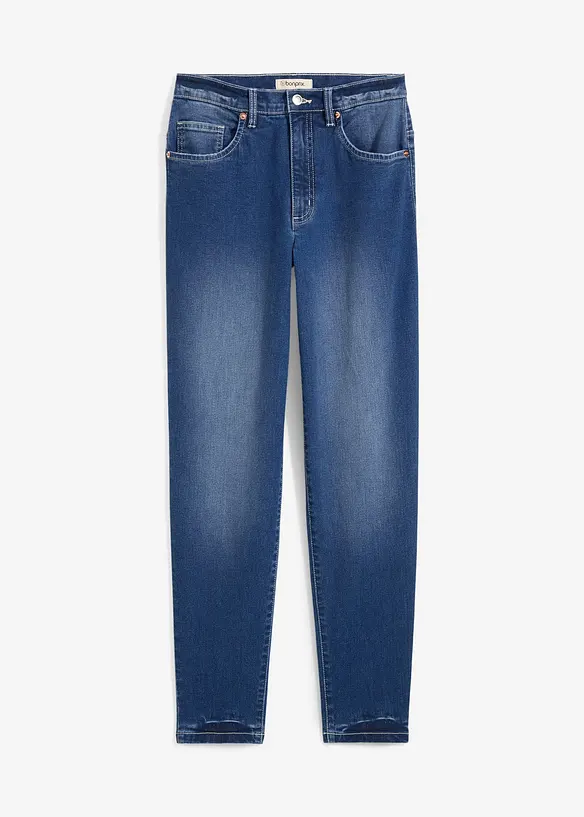 Jean mom taille haute, cropped, bonprix