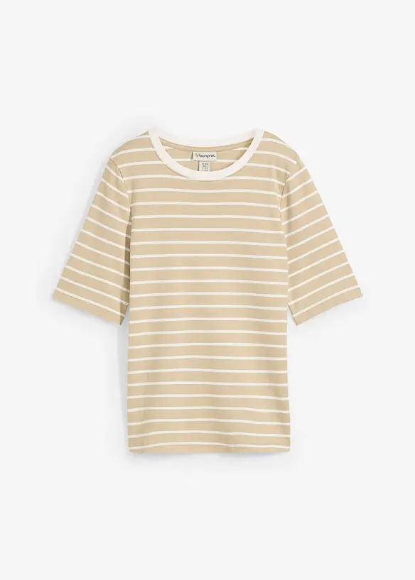 T-Shirt aus reiner schwerer Bio-Baumwolle, bonprix