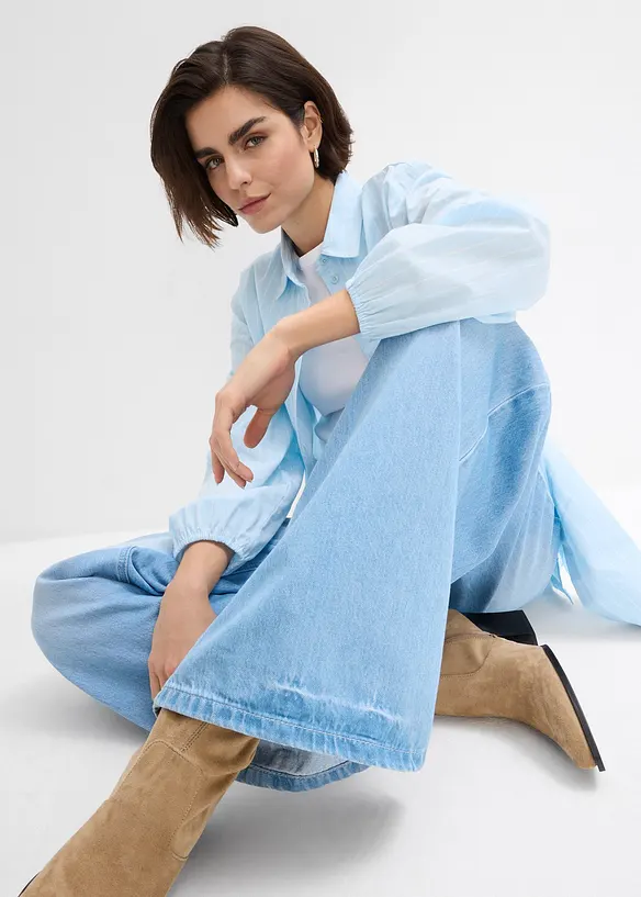 Wide-Leg-Jeans, High Waist, Full Length Bequembund, bonprix