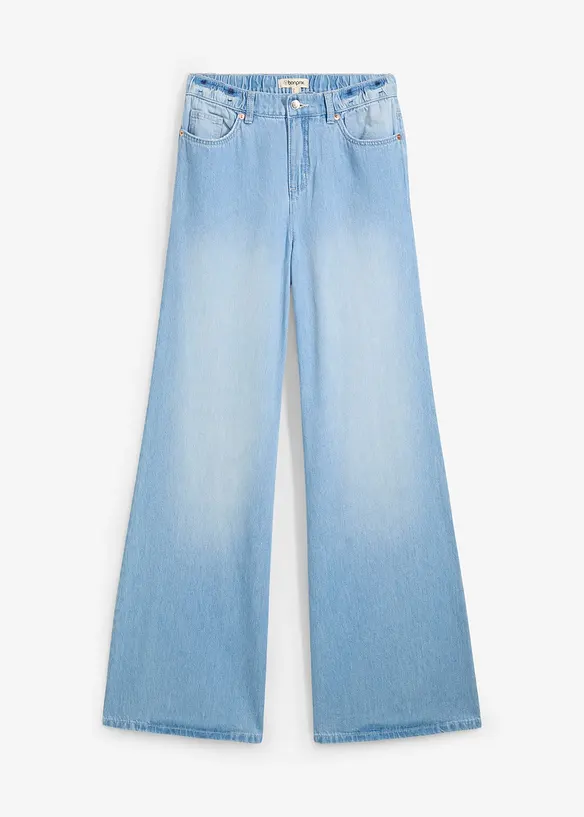 Wide-Leg-Jeans, High Waist, Full Length Bequembund, bonprix