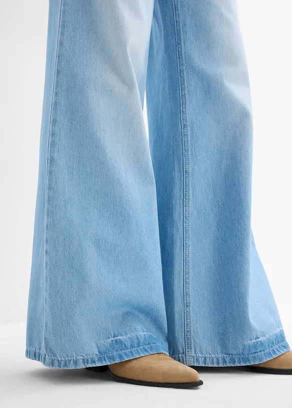 Wide-Leg-Jeans, High Waist, Full Length Bequembund, bonprix