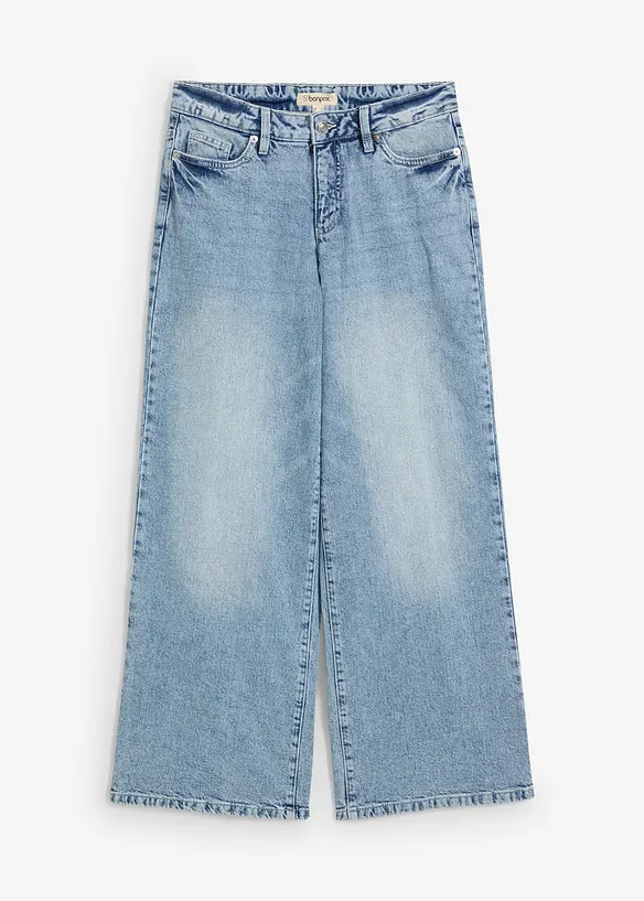 Jean large, taille mi-haute, bonprix