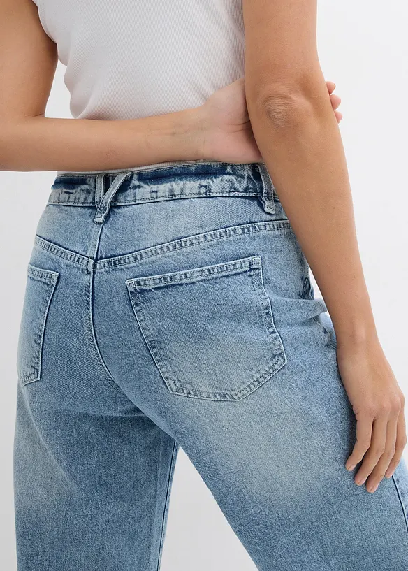 Jean large, taille mi-haute, bonprix
