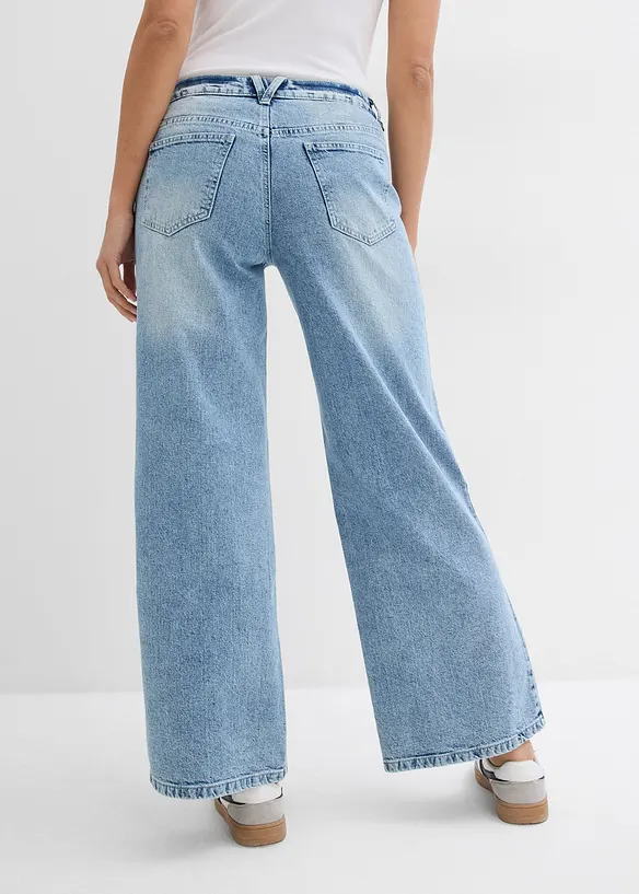 Jean large, taille mi-haute, bonprix
