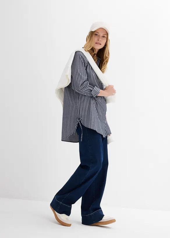 Longbluse  aus reiner Baumwolle, bonprix