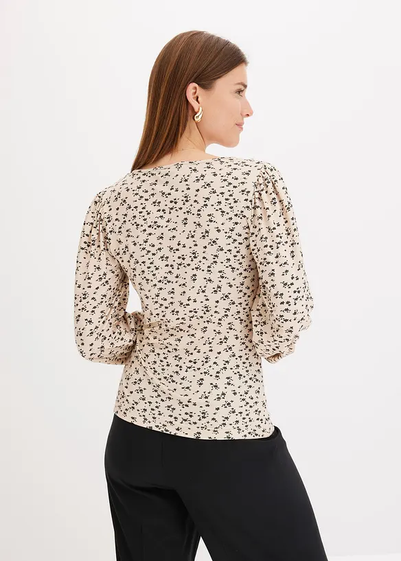 Langarmshirt mit Kräuselung, bonprix