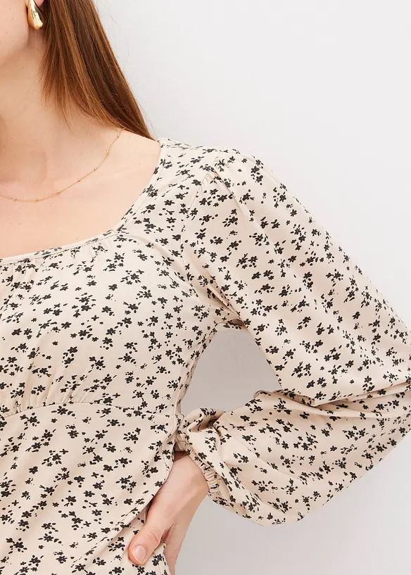 Langarmshirt mit Kräuselung, bonprix