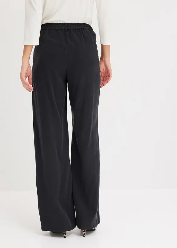 Pantalon palazzo à taille élastiquée, bonprix