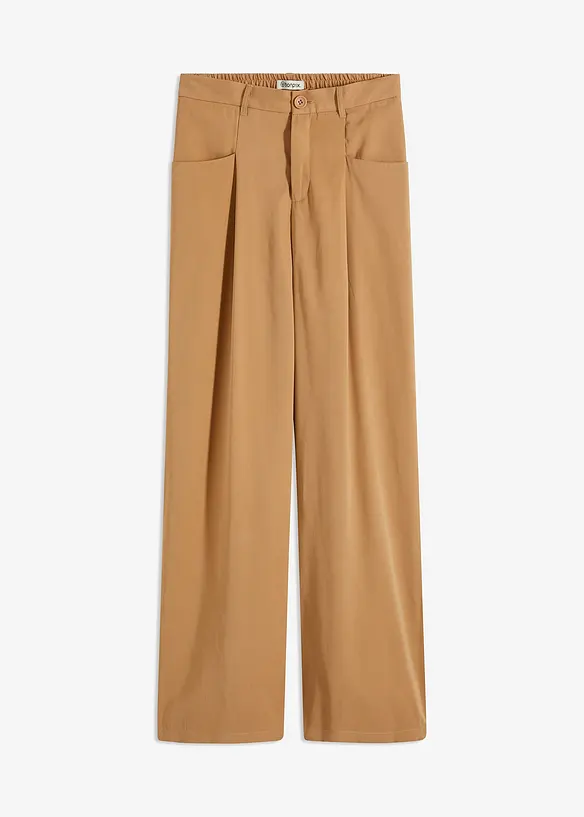 Pantalon palazzo à taille élastiquée, bonprix