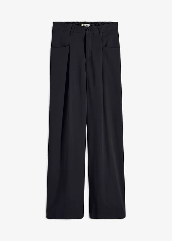Pantalon palazzo à taille élastiquée, bonprix