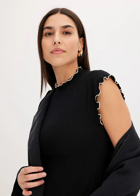 Rippshirt aus Viskose-Mix, bonprix