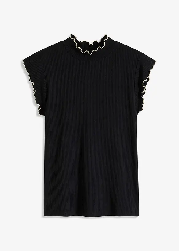 Rippshirt aus Viskose-Mix, bonprix
