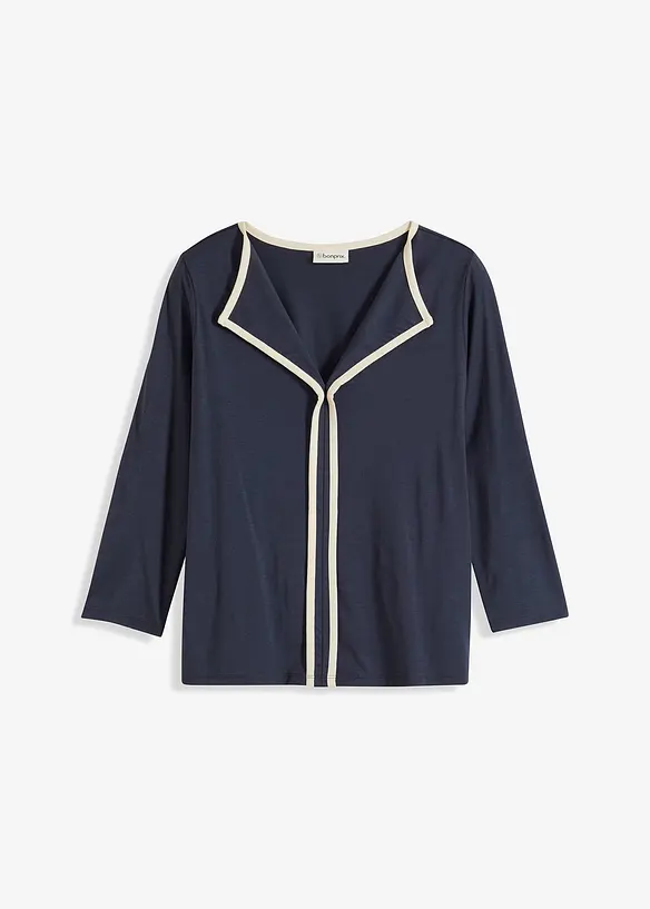 T-shirt à bande contrastée, bonprix