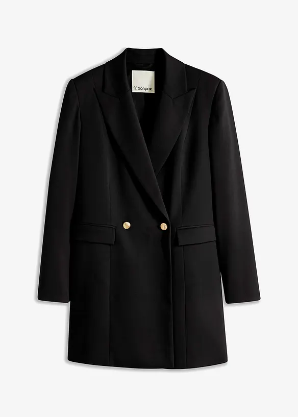 Long blazer à boutons dorés, bonprix