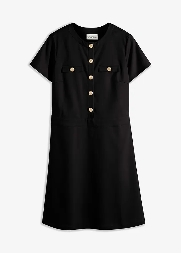 Robe courte avec jupe légèrement évasée, bonprix