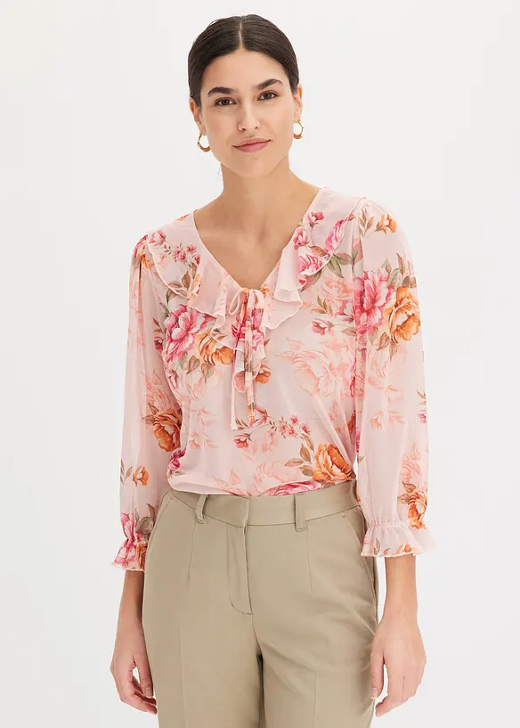Langarmshirt aus Mesh, bonprix