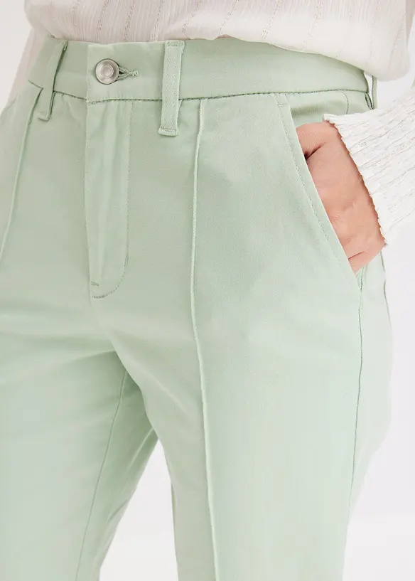 Stretch-Twill-Hose mit Biese, bonprix