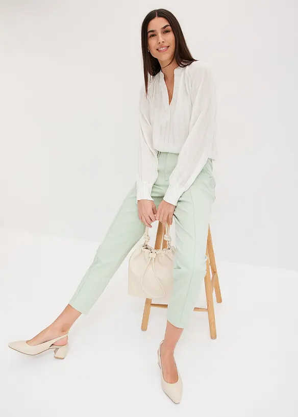 Stretch-Twill-Hose mit Biese, bonprix