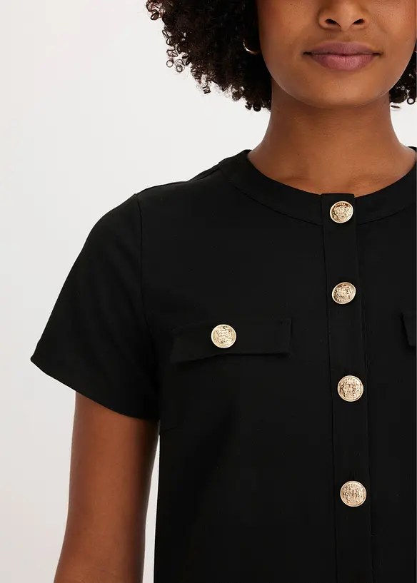 Robe courte avec jupe légèrement évasée, bonprix