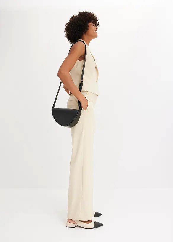 Pantalon à pont avec boutons décoratifs, bonprix