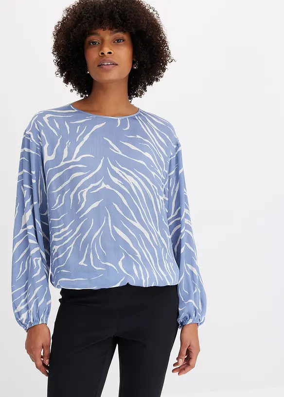 Blouse en satin imprimé, bonprix