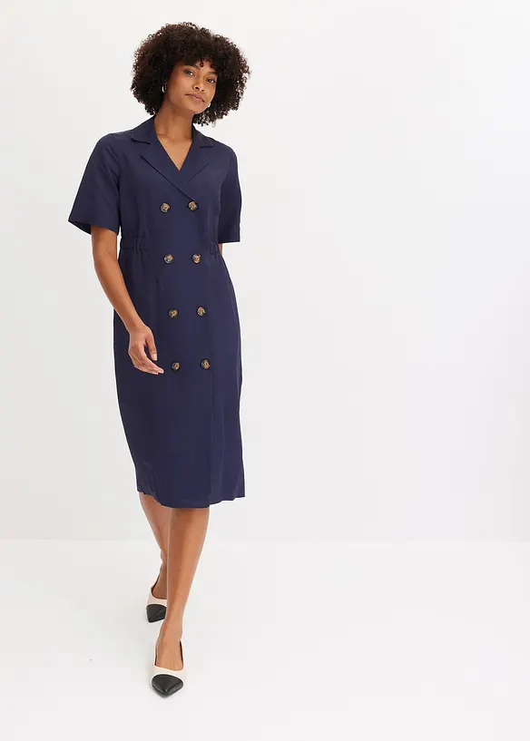 Robe en Lyocell avec col à revers, bonprix