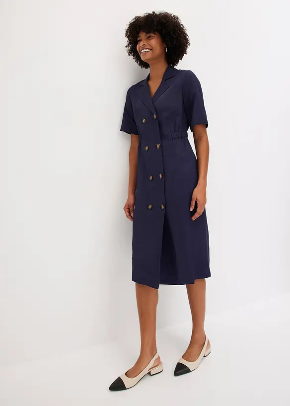 Robe en Lyocell avec col à revers, bonprix